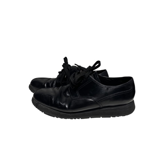 Prada Black Leather Lace Up Oxford Dress Shoes Men's Size 9.5